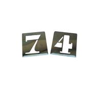 Jeu de pochoirs chiffres 20 mm - NESPOLI - 39981 20