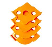 Jeu de pochoirs pour coins incurvés dans la menuiserie | ABS demi-cercle instructions de travail du bois avec étiquettes en plusieurs tailles pour meubles et modélisme