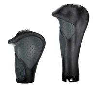 XLC Poignées ergonomiques GR-S22 – Gel 135/92 mm Noir/Gris