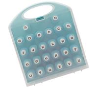 Jeu de poinçonneuses de lettres, jeu de perforateurs à papier, tableau de poinçonnage de papier d'album avec alphabet de traitement, kit de matériaux pour créations en papier, assortiment de pun
