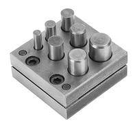 Jeu de poinçons pour bijoutiers, 7 trous, poinçonnage de cercles en métal, outils de bijouterie, équipement de poinçonnage pour les bijoutiers