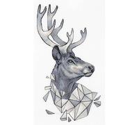 Jeu de points de croix Panna "Géométrie. Cerf" 21,5x36,5cm, modèle de comptage