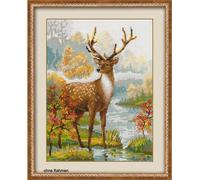Jeu de points de croix Riolis "Cerf", modèle de comptage