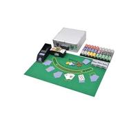 Jeu de Poker/Blackjack mixte avec 600 jetons Laser Aluminium
