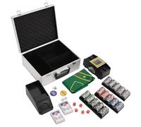Jeu de Poker, Coffret Set de Poker Jeux Blackjack Set 300 pcs 11,5 g
