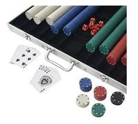 Jeu de poker - VIDAXL - 1000 jetons - Coffret en aluminium Multicolore G