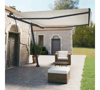 Jeu de Poteaux d'Auvent Support Rechange Jardin Terrasse Anthracite Fer vidaXL