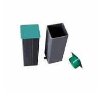 Jeu de pots avec couvercle pour poteaux fixe section carrée Softee Equipment Gris TU
