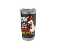 Jeu de poulet amusant pour enfants Don't Look At The Chicken Game Over Gobelet isotherme en acier inoxydable double paroi