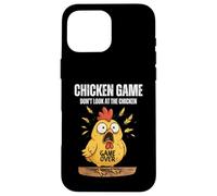 Jeu de Poulet Don't Look at The Chicken Funny Meme Humour Kids Coque pour iPhone 16 Pro Max