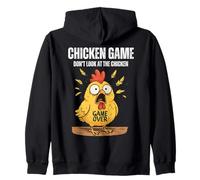 Jeu de Poulet Don't Look at The Chicken Funny Meme Humour Kids Sweat à Capuche