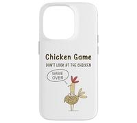 Jeu de Poulet drôle Don't Look at The Chicken Meme Coque pour iPhone 14 Pro
