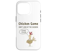 Jeu de Poulet drôle Don't Look at The Chicken Meme Coque pour iPhone 16 Pro