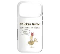 Jeu de Poulet drôle Don't Look at The Chicken Meme Coque pour iPhone 17 Pro