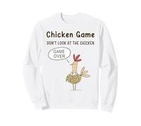 Jeu de Poulet drôle Don't Look at The Chicken Meme Sweatshirt