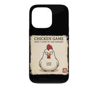 Jeu de Poulet Japonais Don't Look At The Chicken Humour Insolite Coque pour iPhone 13 Pro