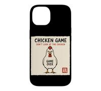 Jeu de Poulet Japonais Don't Look At The Chicken Humour Insolite Coque pour iPhone 14