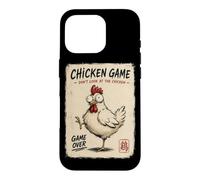 Jeu de Poulet Japonais Don't Look At The Chicken Humour Insolite Coque pour iPhone 16 Pro
