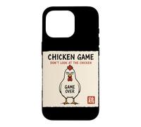 Jeu de Poulet Japonais Don't Look At The Chicken Humour Insolite Coque pour iPhone 16 Pro