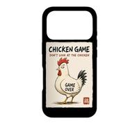 Jeu de Poulet Japonais Don't Look At The Chicken Joke Humour Coque pour iPhone 17 Pro