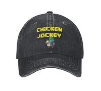 Jeu de Poulet Jockey Zombie Hommes Femmes Casquette de Baseball usée lavée Casquette Chapeau Mode Outdoor Voyage d’été Casquette Snapback