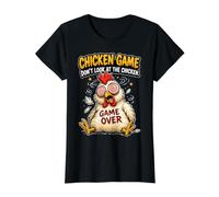Jeu de Poulet, ne Regardez Pas Le Poulet - Blague Amusante T-Shirt Graphique avec Valeur