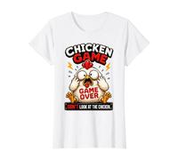 Jeu de Poulet, ne Regardez Pas Le Poulet - Blague Amusante T-Shirt Graphique avec Valeur