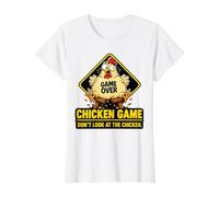 Jeu de Poulet, ne Regardez Pas Le Poulet - Blague Amusante T-Shirt Graphique avec Valeur