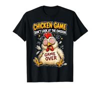 Jeu de Poulet, ne Regardez Pas Le Poulet - Blague Amusante T-Shirt Graphique avec Valeur