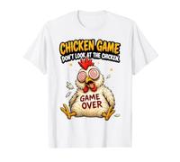 Jeu de Poulet, ne Regardez Pas Le Poulet - Blague Amusante T-Shirt Graphique avec Valeur