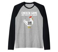 Jeu de poulet : Ne regardez pas le poulet Manche Raglan