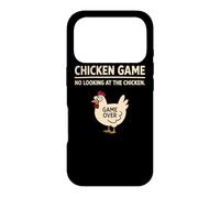 Jeu de Poulet sans Regarder Le Poulet Humour ludique drôle Coque pour iPhone 17 Pro