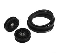 Jeu de poulie tendeur et courroie d'entraînement type V 75605024 pour tondeuse Cadet et Craftsman Compatible avec différents modèles de tracteurs