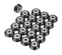 Jeu de Poulies à Roulement 625, 20 Pièces, Roue à Rainure en V, Pom Robuste, Diamètre Intérieur de 5mm, pour Imprimante 3D CNC