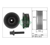 Ina Poulie de vilebrequin 544 0082 20 avec amortisseur de vibrations pour BMW 5