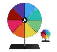 Jeu de prix wheelof Fortune - Tableau acrylique effaçable de 30 cm, rouede roulette Spin & Play, outil interactif de tirage au sort | rouede prix pour sallesde estivals, fêtes, exposition