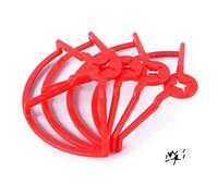 Jeu de Protections de Pare-Chocs d'hélice universelles Compatible avec QAV250 210 180 Quadcopter Racer 4 Pouces 5 Pouces, Compatible avec des modèles de Drones similaires(4 inch Red)