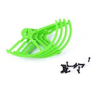 Jeu de Protections de Pare-Chocs d'hélice universelles Compatible avec QAV250 210 180 Quadcopter Racer 4 Pouces 5 Pouces, Compatible avec des modèles de Drones similaires(4 inch Green)