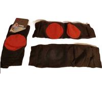 Jeu de protections sportives pour hommes Durable Noir 2 paires