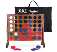 Toyfel Puissance 4 XXL Jeu de société géant en Bois certifié FSC® extérieur