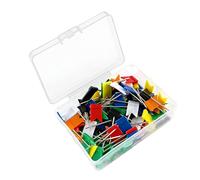 Jeu de punaises à tête Arrondie, 100 pièces, Styles de punaises, marqueurs, à Code Couleur pour Un tri et Une Identification faciles, poussée du Drapeau