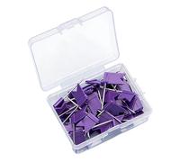 Jeu de punaises à tête Arrondie, 100 pièces, Styles de punaises, marqueurs, à Code Couleur pour Un tri et Une Identification faciles, poussée du Drapeau
