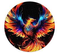 Jeu de Puzzle 1000 piècesPuzzle Rond Phoenix coloré pour Adultes et Enfants à partir de 12 Ans Puzzles en Carton Éducatif Soulagement du Stress Jouet Taille du Puzzle : 67,5 x 67,5
