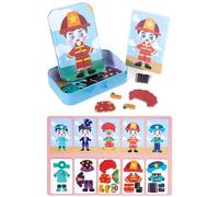 Jeu De Puzzle 3d, Jouet Éducatif, Imagination, Cadeaux, Déguisement, Expression Magnétique, Jouets De Voyage, Boîte En Fer Blanc Pour Filles