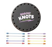 Jeu de puzzle à corde torsadée - Jeu de défi multijoueur - 230 g Brainy Knots Rope Untangling Game | Trayy Knots Rope Untangling Table For Home, School, D