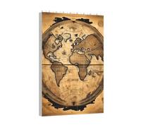 Jeu de puzzle avec blocs de construction imprimés de globes du monde antique pour le développement du cerveau