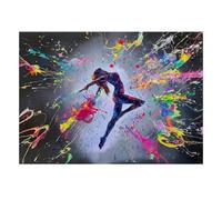 Jeu De Puzzle Créatif Adulte, 1000 Pcs Danseur Éclaboussure Couleur Puzzle | 38x26cm Réduction Du Stress, Amateurs D'art, Ajustement Précis, Cadeau D'anniversaire, Carton