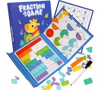 Jeu de puzzle d'apprentissage des carreaux de fraction et des cercles de fractions pour les manipulations mathématiques préscolaires Outil éducatif Jeu de puzzle éducatif pour l'école