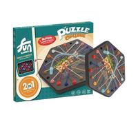Jeu de puzzle de résolution de corde - Puzzle à la corde Jouets et jeux d'échiquier | Activités d'intérieur stratégiques interactives Jouets éducatifs à lacets pour le camping