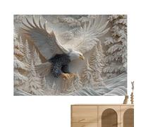 Jeu de Puzzle Eagle - Puzzle Animalier de 1000 pièces, Illustration détaillée de pygargue à tête Blanche sculptée, défi de Puzzles Stimulant la Nature, activité familiale Interactive Amusante